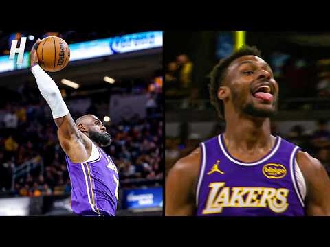 LeBron & Bronny PUT ON A DUNK SHOW in Indiana 😱🔥