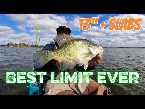 NEW LAKE Produced HUGE Pre-Spawn Crappie | SO MANY SLABS IT WAS CRAZY | Kayak Crappie Fishing