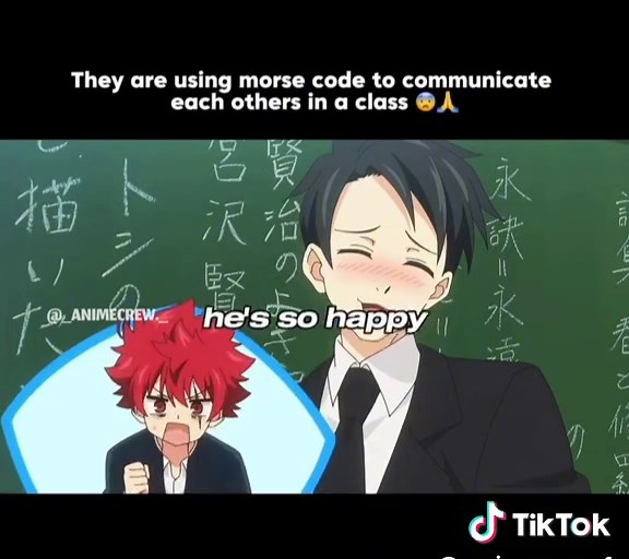 They are using morse code to communicate each others in a class 😨 . . . . . . . . #Anime #animetikok #animerecommendations #terrorinresonance #animememe #animescene #animefyp #animeedit #animetiktoks #animeclips #animecommunity #animebadassmoments #animemoments #animeedits #animelover #animeboy #animegirl #animeedits #animemoment #animeisekai #animeromance #animerecommendation #animes #animetiktoks #fyp #foryou #foryoupage