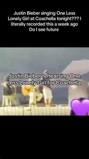 Justin Bieber singing one less lonely girl????
