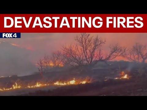 Texas Panhandle Wildfires: Winds hurt firefighting efforts, North Texas crews provide assistance