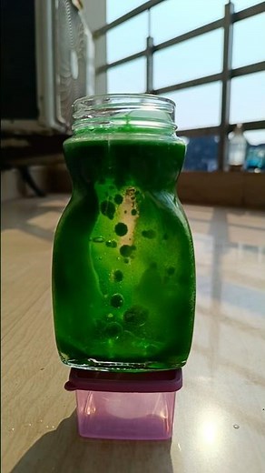 Amazing Science Experiment 🧪💚 #shorts