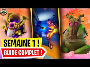Guide Complet des Défi de la Semaine 1 Fortnite Chapitre 6, Tuto Astuce Quête Hebdomadaires Saison 1