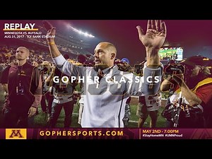 Watch Live: Gopher Football Wins P.J. Fleck's Minnesota Debut Over Buffalo (Gopher Classics)