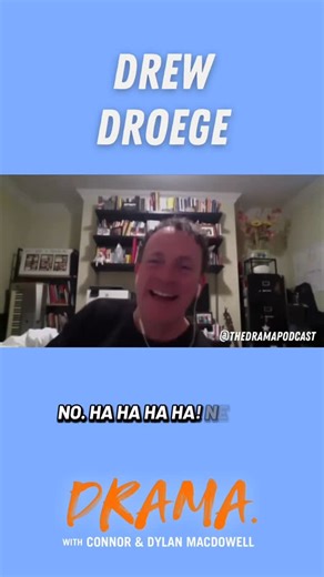 DRAMA. with Connor & Dylan | The question on everyone’s minds: Where does @drew_droege stand with Chloë Sevigny today in 2025? Full ep in bio 🧡🤗 #dramapodcast... | Instagram