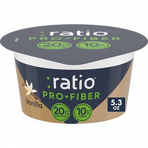 Ratio Pro-Fiber Yogurt Cultured Dairy Snack Cup, Vanilla, 5.3 oz