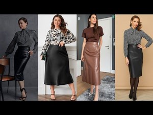 💃 Timeless & Trendy | Best Leather Skirt Styles for Modern Women