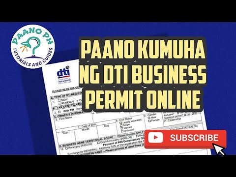 Paano kumuha ng DTI Business Permit Online