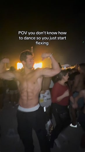 Drew Aggouras | Online Physique Coach on Instagram: "Who needs to dance when you got 17inch arms #gym #posing #bodybuilder #miami"