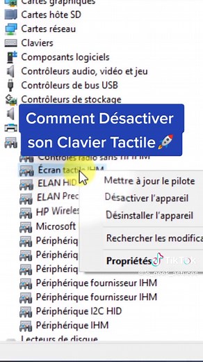 Comment Désactiver son Clavier Tactile sur PC
