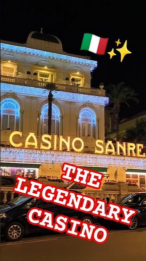 The Elegance of San Remo Casino 🇮🇹🎰. #italy #casino #architecture #luxury #shorts