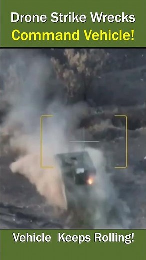 M577 Command Vehicle Keeps Moving After Drone Strike