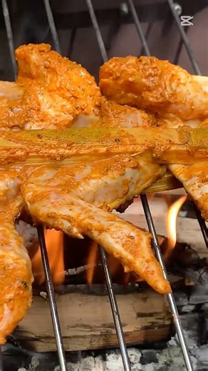 🔥 Wood Fire Chicken Wings Roast | Spicy Pepper & Chili Curd Marinade | The Roast House #Chicken