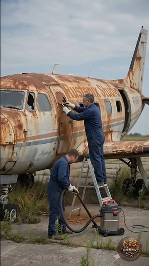 From Scrap to Sky ✈️ Full Charter Plane Restoration Timelapse | #transformation #restoration #plane
