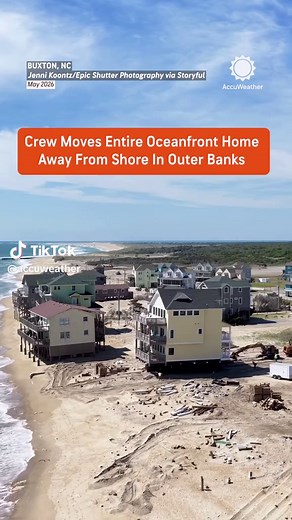 NC Homeowner Moves Beach House to Save It From Ocean
