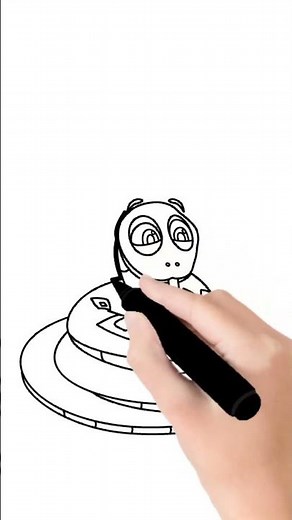 Psss... 🐍 Desbloqueie a magia da selva com este divertido tutorial de desenho do Kaa! ✨🖌️