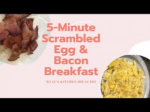 5 Minute Breakfast Recipe: Bacon and Egg (Fast Breakfast Idea for Busy Folks)