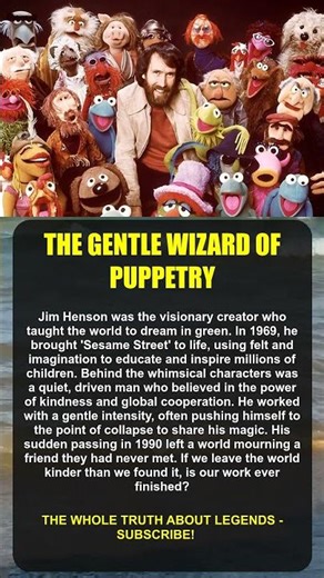 THE MAN WHO DREAMED IN GREEN: Jim Henson #JimHenson #Muppets