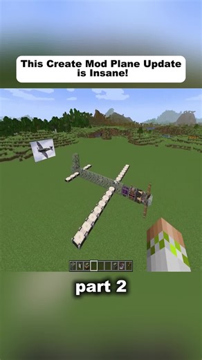 This Create Mod Plane Update is Insane! part 2 #minecraft #viral | Minecraft Mods