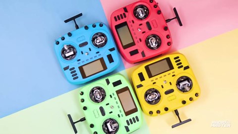 RadioMaster Boxer Crush EdgeTX 2.4G 16CH Transmitter Radio Control ExpressLRS RF System with AG01 Hall Gimbals (Elrs M2 with 6200-red)