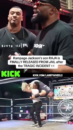Rampage Jackson’s son RAJA is FINALLY RELEASED FROM JAIL after the TRAGIC INCIDENT 👀 #rampagejackson #rajajackson #larrywheels #kickstreaming
