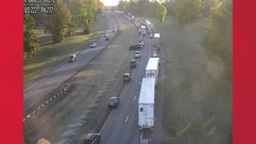 Traffic moving after multi-vehicle crash reported along Route 222 in Lancaster County