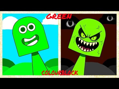 My Sprunki OC Green (Colourblocks)