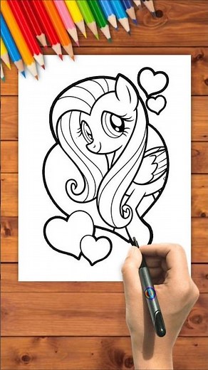 How to Draw a Cute My Little Pony | Easy Drawing Tutorial for Kids