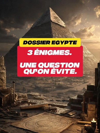 Dossier égyptien : Les mystères des pyramides révélés