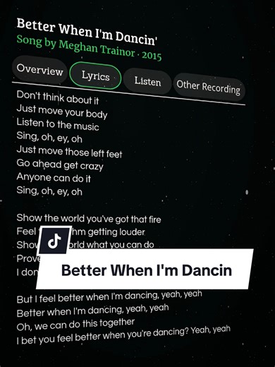 Better When I'm Dancin' by Meghan Trainor