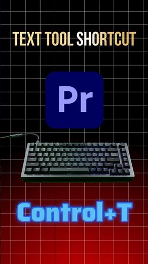 Add Text in Premiere Pro in 1 Second! ⚡