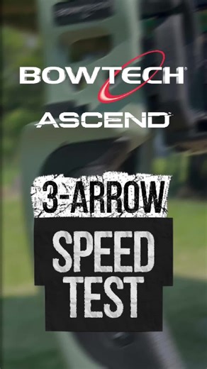 Bowtech Ascend 3-Arrow Speed Test Results at 65lbs