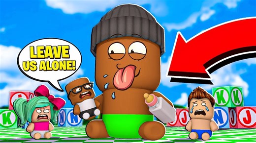 I'm the biggest baby ever in Roblox