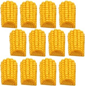 20pcs Simulated Corn on The Cob Resin Corn Flatback Fake Corn Artificial Plant Model Home Decor Corn Decor Corn Stalk Decorations Kids Toys Artificial Corn India Child Household