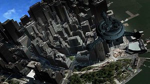 4k Animation - Ufo Is Flying Over Town Stock Motion Graphics SBV-338307350 - Storyblocks