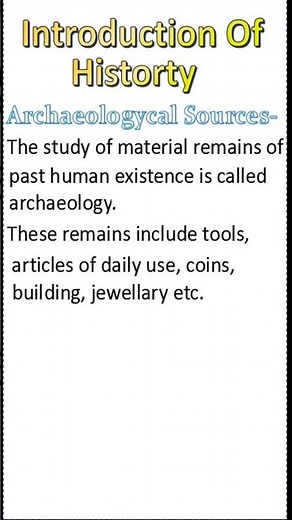 CBSE/NCERT Social Science Class6 (Introduction Of History)"Archaeological Sources"#BrightIQ #Shorts