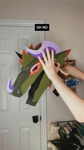 SHE’S ELON MUSK #dragonpuppets #dragonpuppeteer #christianpuppeteer #cardboardcraft