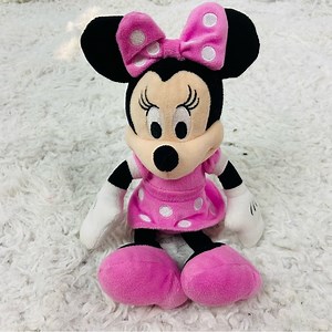 Walt Disney Minnie mouse with pink polkadot dress stuffed animal