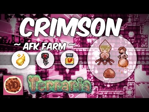 Terraria Crimson Key Farm | 1.3 AFK Farm | Ichor | Mimic | Vitamins