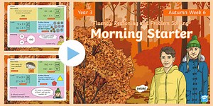 Year 3 Maths Autumn Morning Starter PowerPoint 6