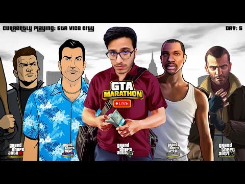 Welcome to Vice City | GTA Marathon Day 5 🔴