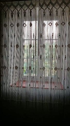 Macrame curtain #followers #macrame #viral #viralreels #homedecor #fbsearch | Art