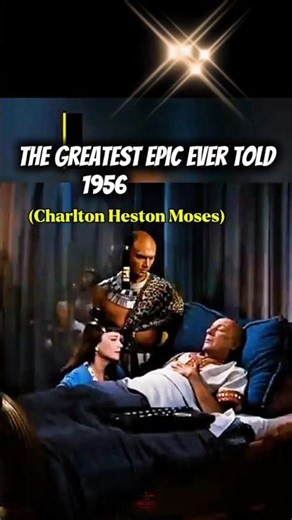 A Cinematic Miracle from 1956 #charltonheston #yulbrynner #annebaxter #exodus #thetencommandments