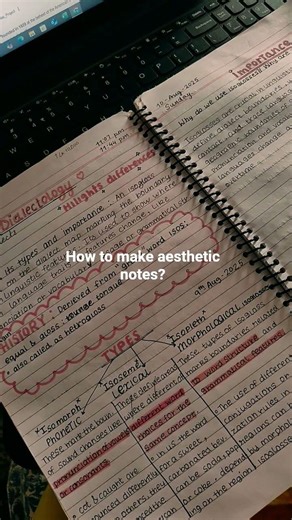 How to make aesthetic notes? check pinned comment