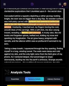 Decode an essay | The secret door | creativewriting11plus