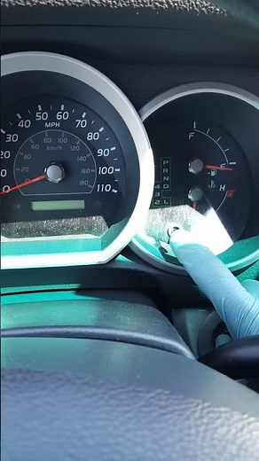 How to reset the oil change due service light on a 2007 Toyota 4Runner SR5