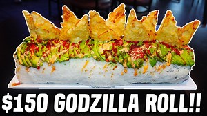170K views · 3.6K reactions | NEW VIDEO!! The $150 Godzilla Sushi...
