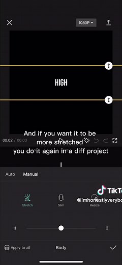 How to Stretch Text in CapCut Tutorial