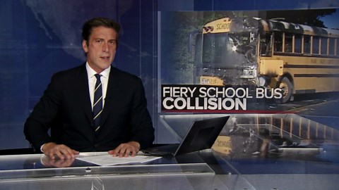 California authorities probe head-on collision between school bus and car