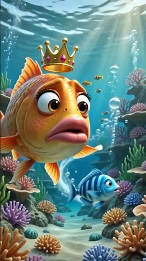 👑 The Giant King Fish with Big Lips and Big Eyes | Ocean Adventure Story 🐟